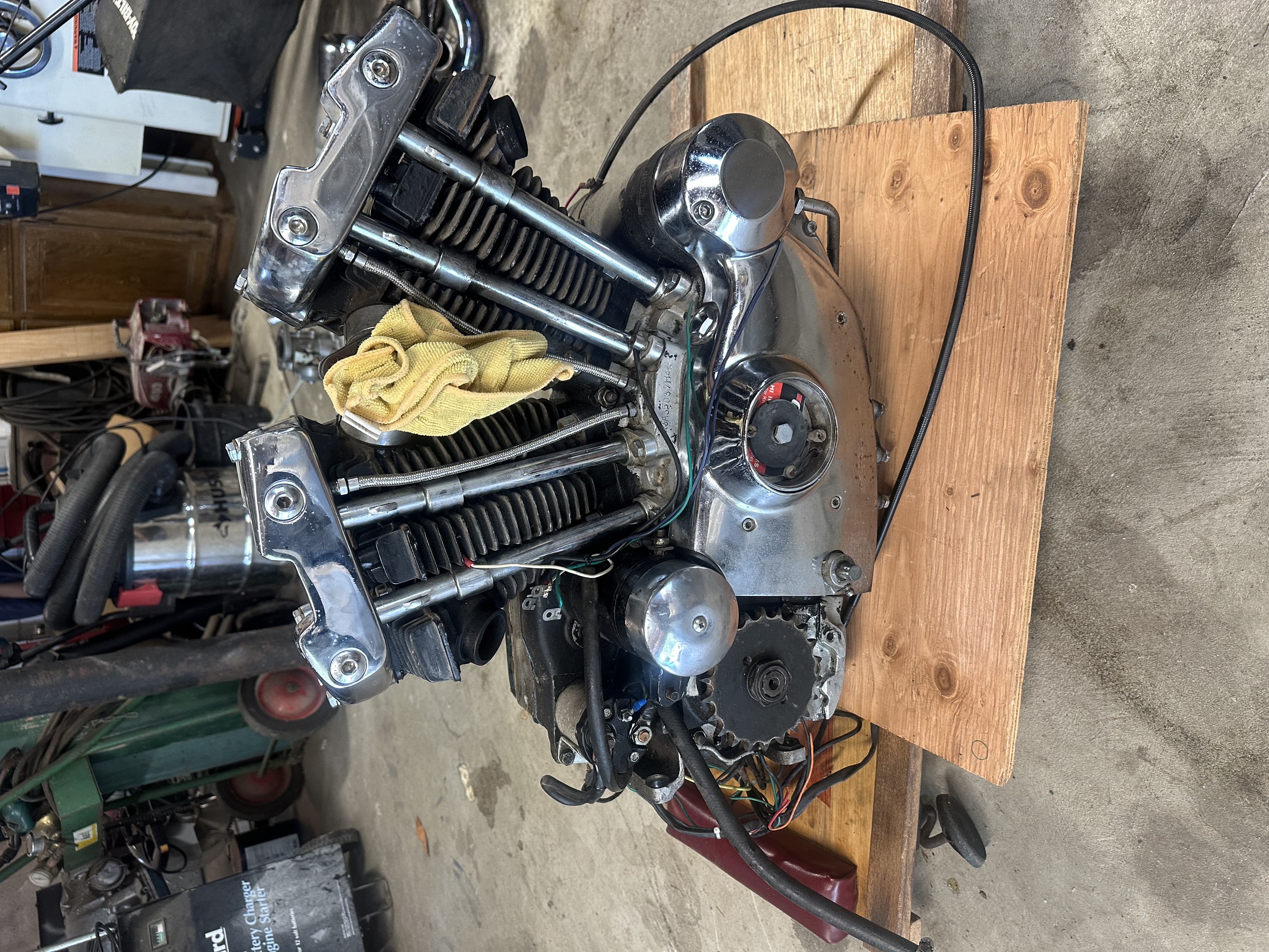 1974 Harley Davidson Ironhead motor, 300 miles on rebuild — photo 1 of 2