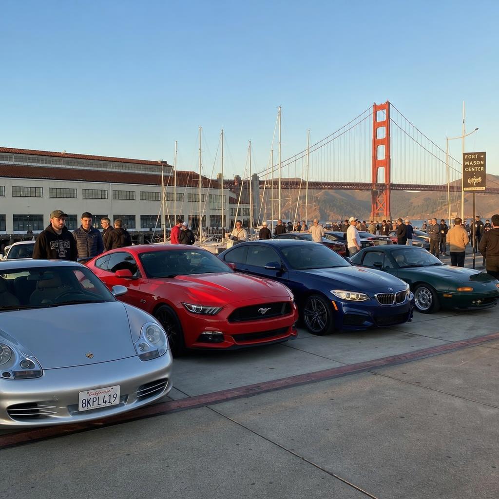 Cars & Coffee SF at Fort Mason