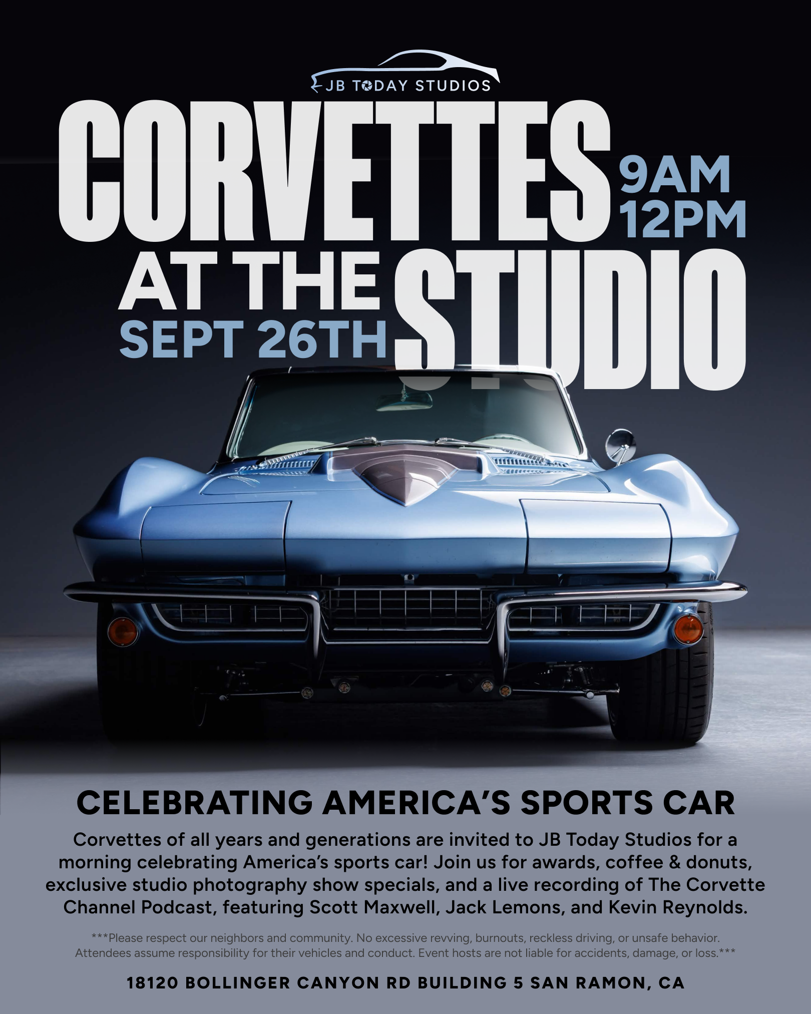 Corvettes at the Studio