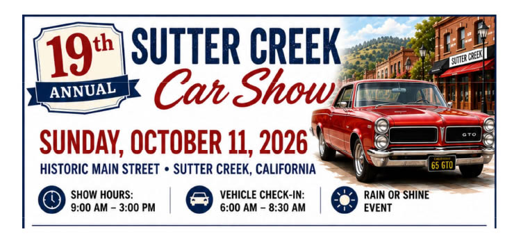 19th Annual Sutter Creek Car Show